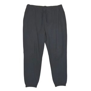 VRST Mens Jogger Sweatpants Black XL Drawstring Elastic Waist Zip Back Pocket